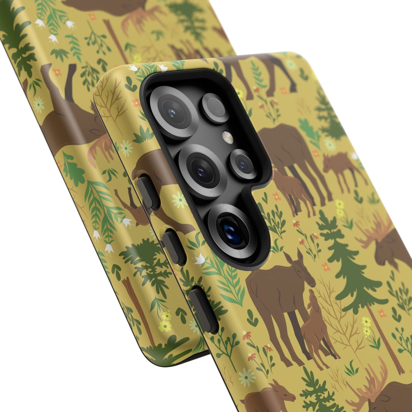 Moose Phone Case - Nature Lover's Accessory, Gifts for Outdoorsy Friends, Wildlife Decor, Eco-Friendly Cover, Forest Adventure Gear - MaisonThreadory