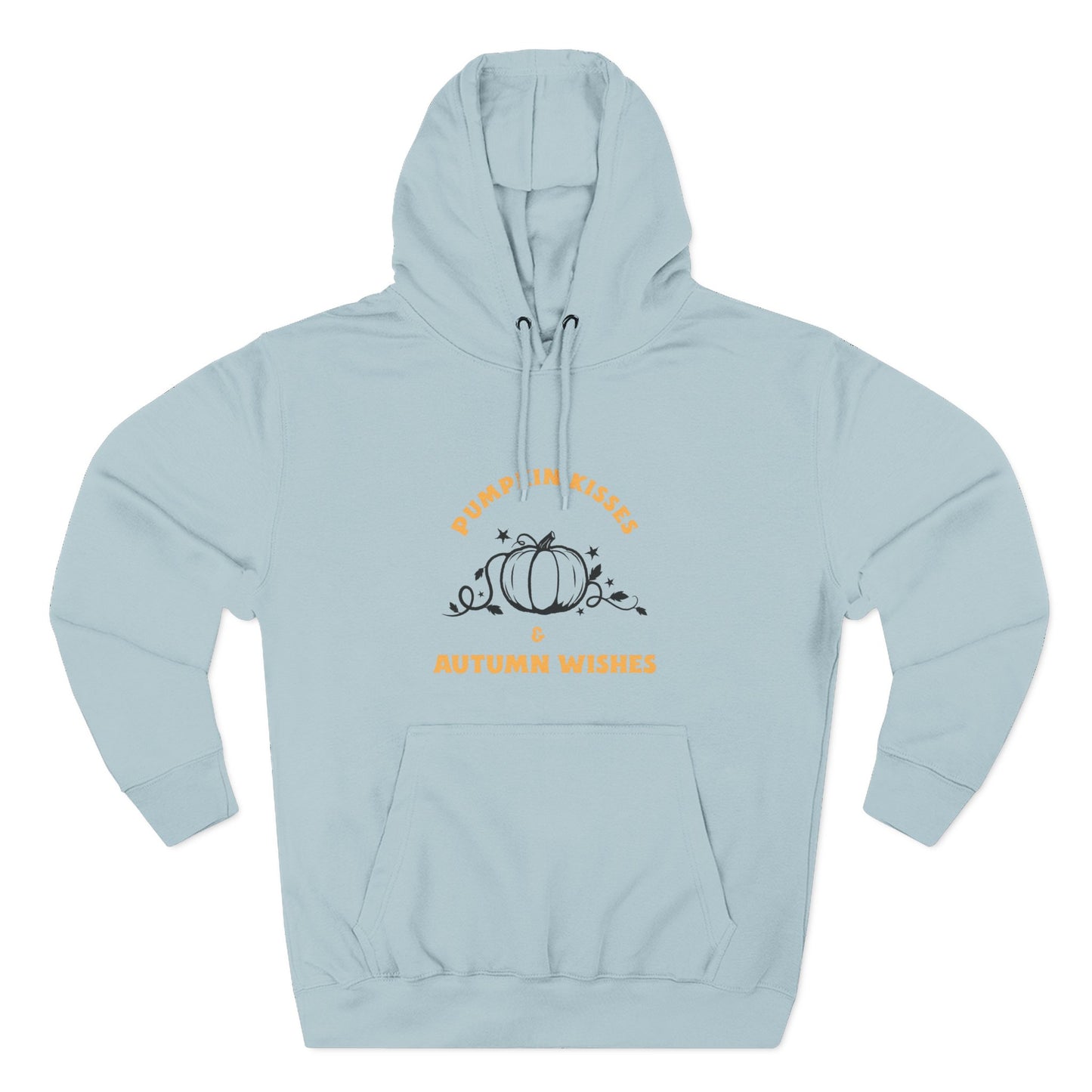 Autumn Wishes Fleece Hoodie, Cozy Fall Hoodie, Pumpkin Hoodie, Halloween Sweatshirt, Gift for Her, Seasonal Fashion - MaisonThreadory