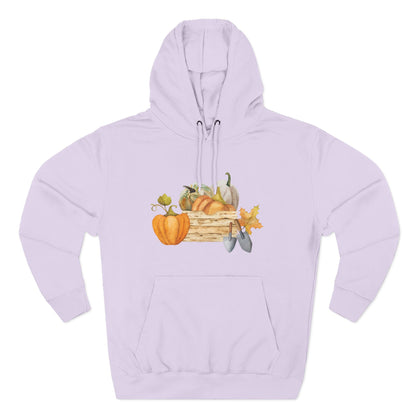 Autumn Harvest Fleece Hoodie, Cozy Fall Sweatshirt, Pumpkin Hoodie, Seasonal Apparel, Gift for Thanksgiving