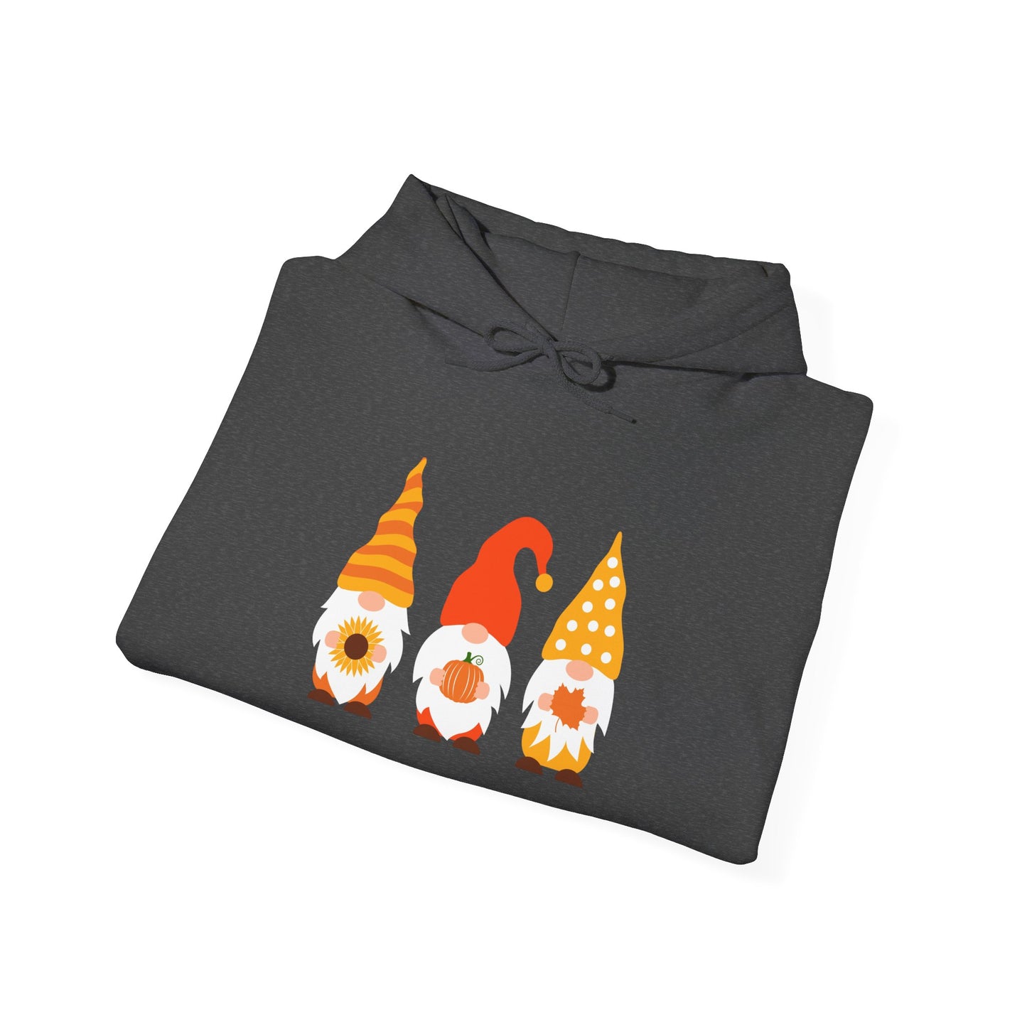 Gnome-Themed Unisex Hoodie: Cozy Fall Sweatshirt, Autumn Style, Perfect for Thanksgiving, Gift for Gnome Lovers, Seasonal Apparel