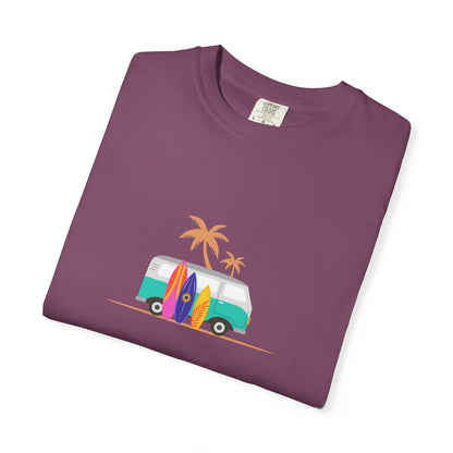 Surf Van T-Shirt — Retro Beach Camper Graphic Tee