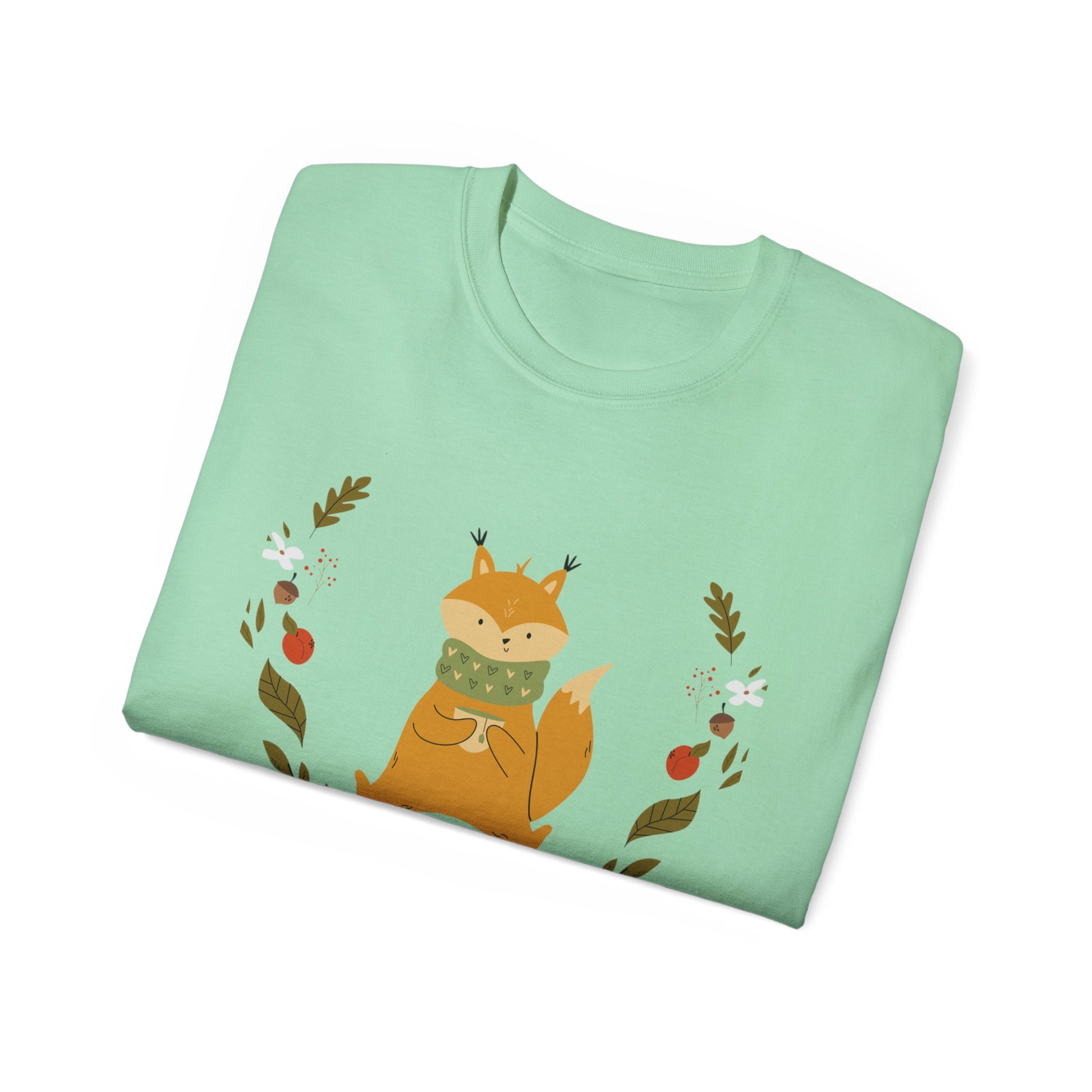 Whimsical Squirrel Tee - Cozy Unisex T-Shirt for Nature Lovers, Perfect Gift for Fall, Cute Wildlife Art, Eco-Friendly Fashion - MaisonThreadory