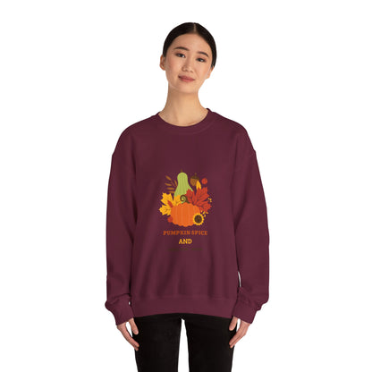 Fall Sweatshirt, Autumn Pullover, Cozy Jumper, Seasonal Crewneck, Unisex Sweater, Warm Top - MaisonThreadory