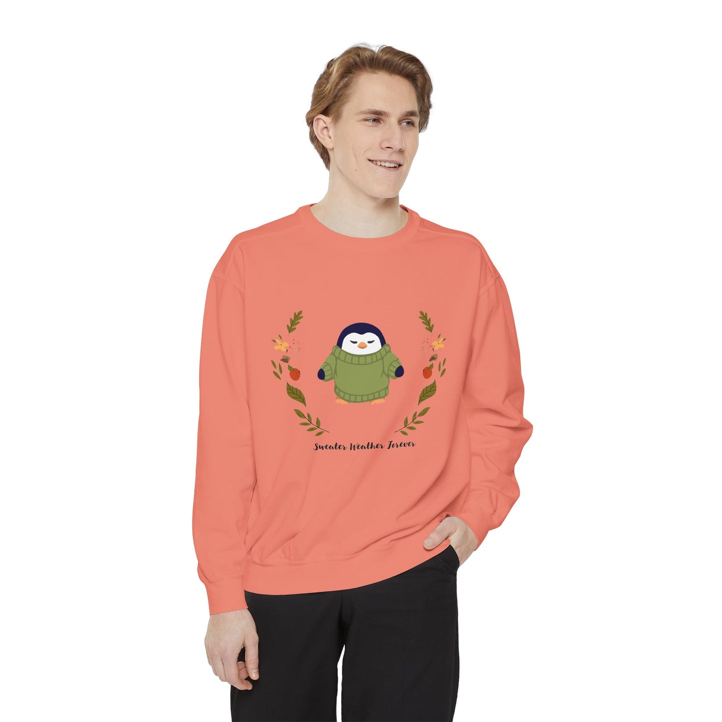 Whimsical Penguin Sweatshirt, Cozy Unisex Pullover for Every Occasion, Gift for Winter Lovers, Cute Fall Apparel, Festive Holiday Clothing - MaisonThreadory