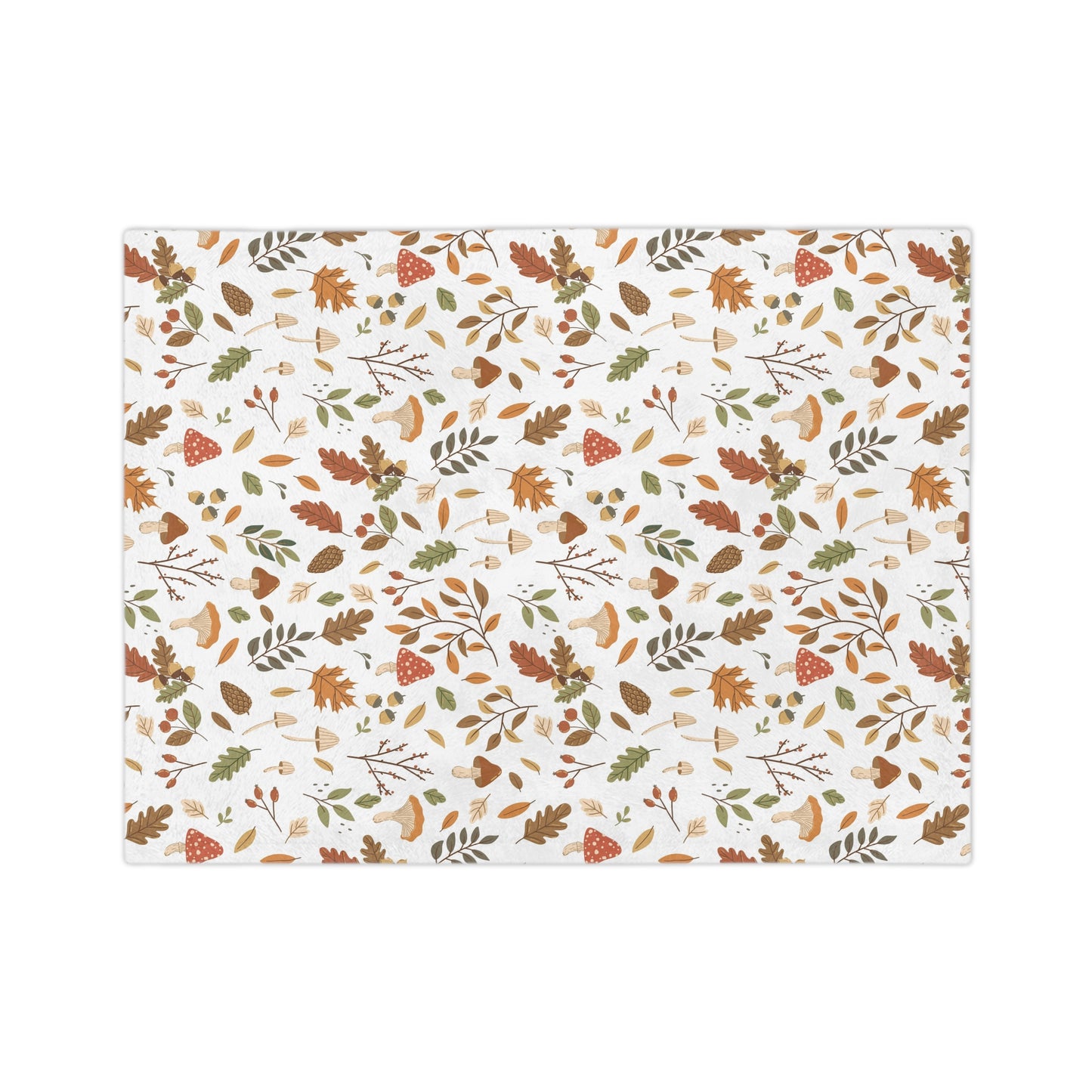 Autumn Leaves Microfiber Blanket - Cozy Fall Decor, Snuggle Blanket, Gift for Her, Warm Fleece Throw, Seasonal Home Essentials - MaisonThreadory