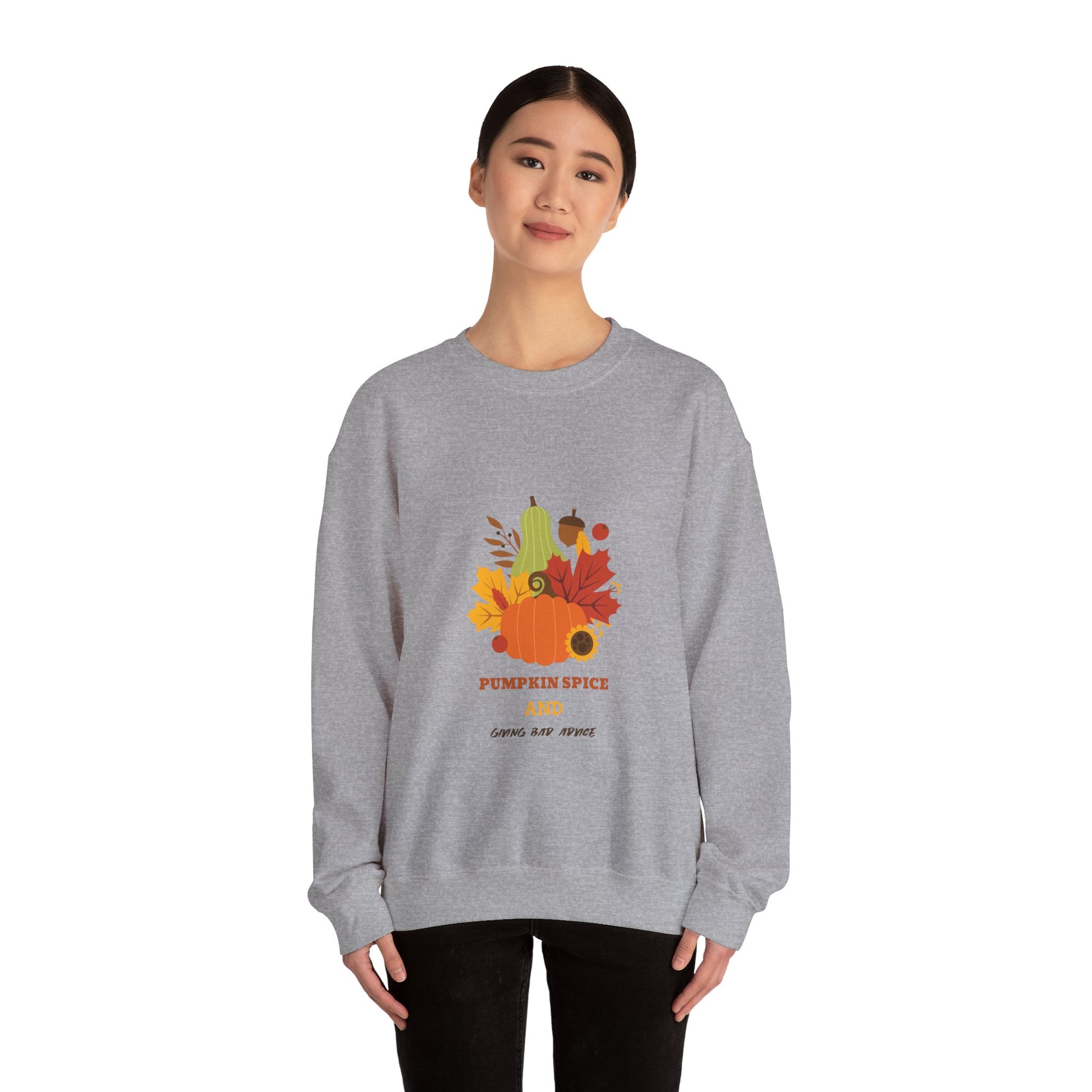 Fall Sweatshirt, Autumn Pullover, Cozy Jumper, Seasonal Crewneck, Unisex Sweater, Warm Top - MaisonThreadory