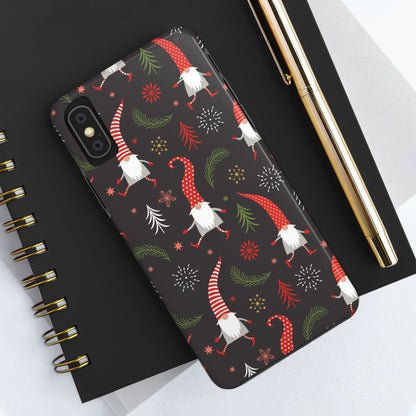 Gnomes & Holiday Cheer Tough Phone Cases, Cute Phone Accessories, Holiday Gift, Gnome Phone Cover, Festive Phone Protection, Winter Decor