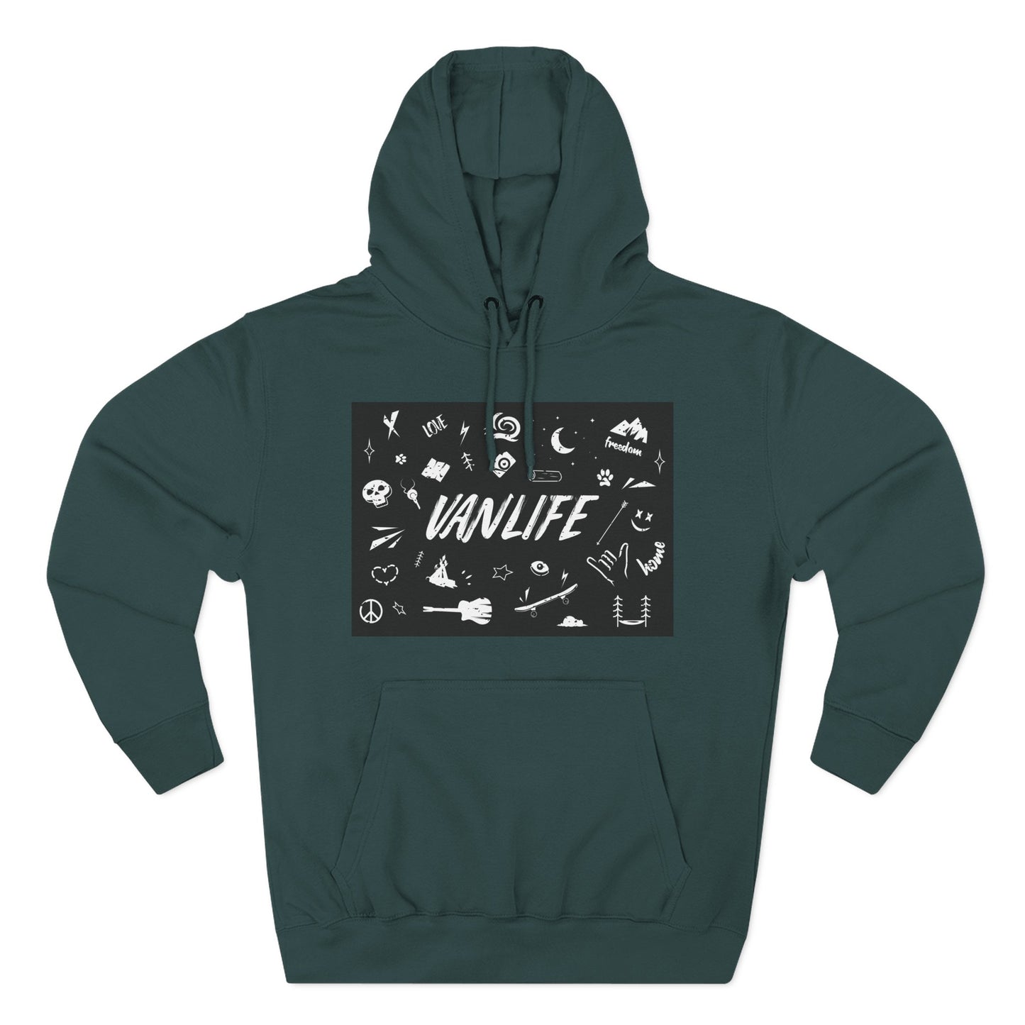Vanlife Adventure Hoodie - Cozy Fleece Sweatshirt for Travel Lovers, Outdoor Enthusiasts, Camping, Road Trips, Gift for Explorer - MaisonThreadory
