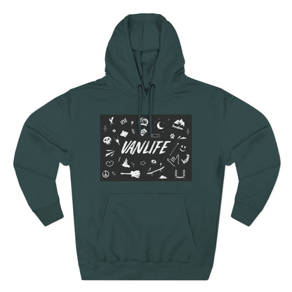 Vanlife Adventure Hoodie - Cozy Fleece Sweatshirt for Travel Lovers, Outdoor Enthusiasts, Camping, Road Trips, Gift for Explorer - MaisonThreadory