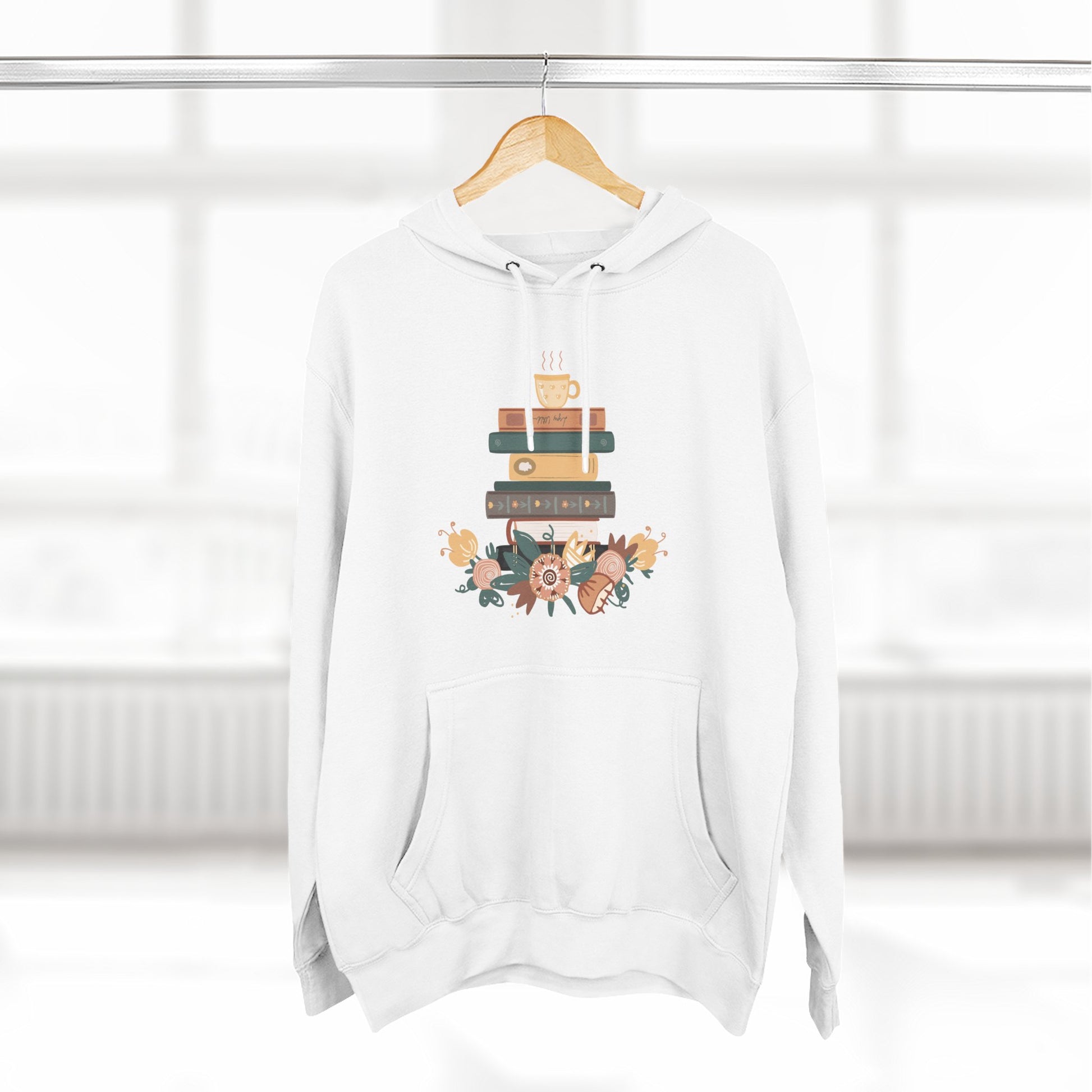 Cozy Book Lover's Hoodie | Three-Panel Fleece, Reading Gift, Literary Sweatshirt, Casual Apparel, Birthday Present, Book Club Outfit - MaisonThreadory