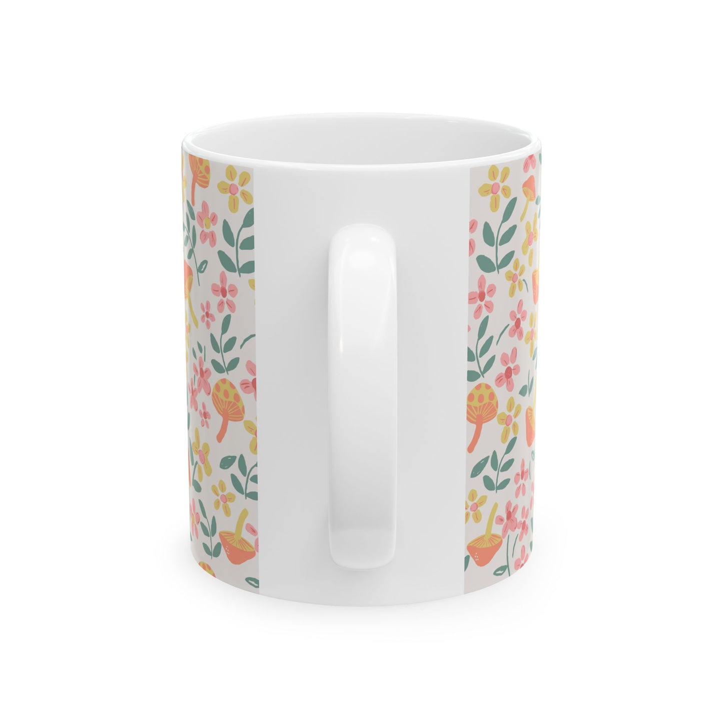 Floral Ceramic Mug: Perfect Gift for Gardening Lovers, Home Decor, Mother's Day, Coffee and Tea Enthusiasts, Spring Celebrations - MaisonThreadory