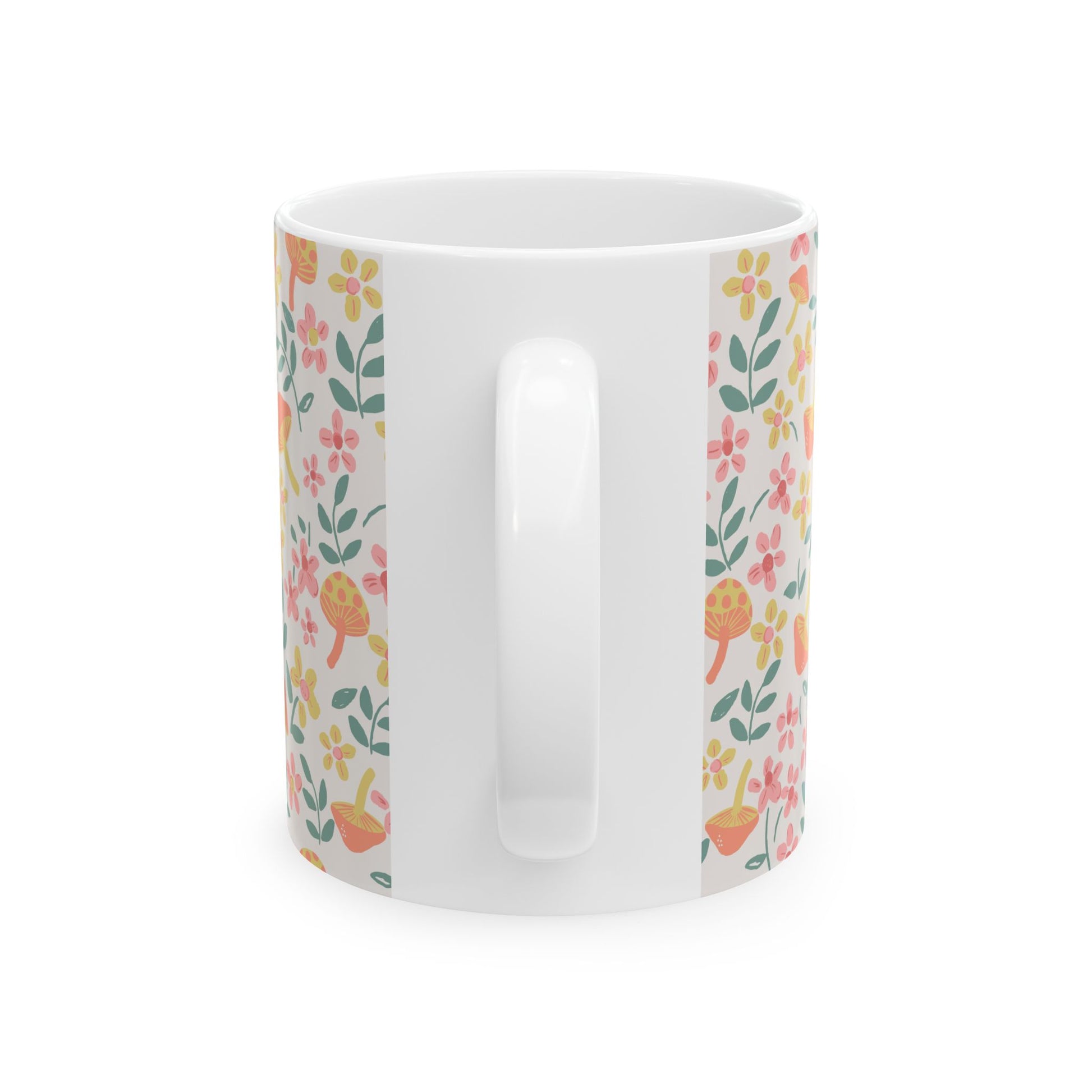 Floral Ceramic Mug: Perfect Gift for Gardening Lovers, Home Decor, Mother's Day, Coffee and Tea Enthusiasts, Spring Celebrations - MaisonThreadory