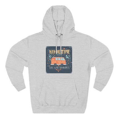 Hip & Cozy Fleece Hoodie - Perfect for Chill Vibes, Gift for Her, Winter Wear, Relaxed Style, Casual Layering - MaisonThreadory