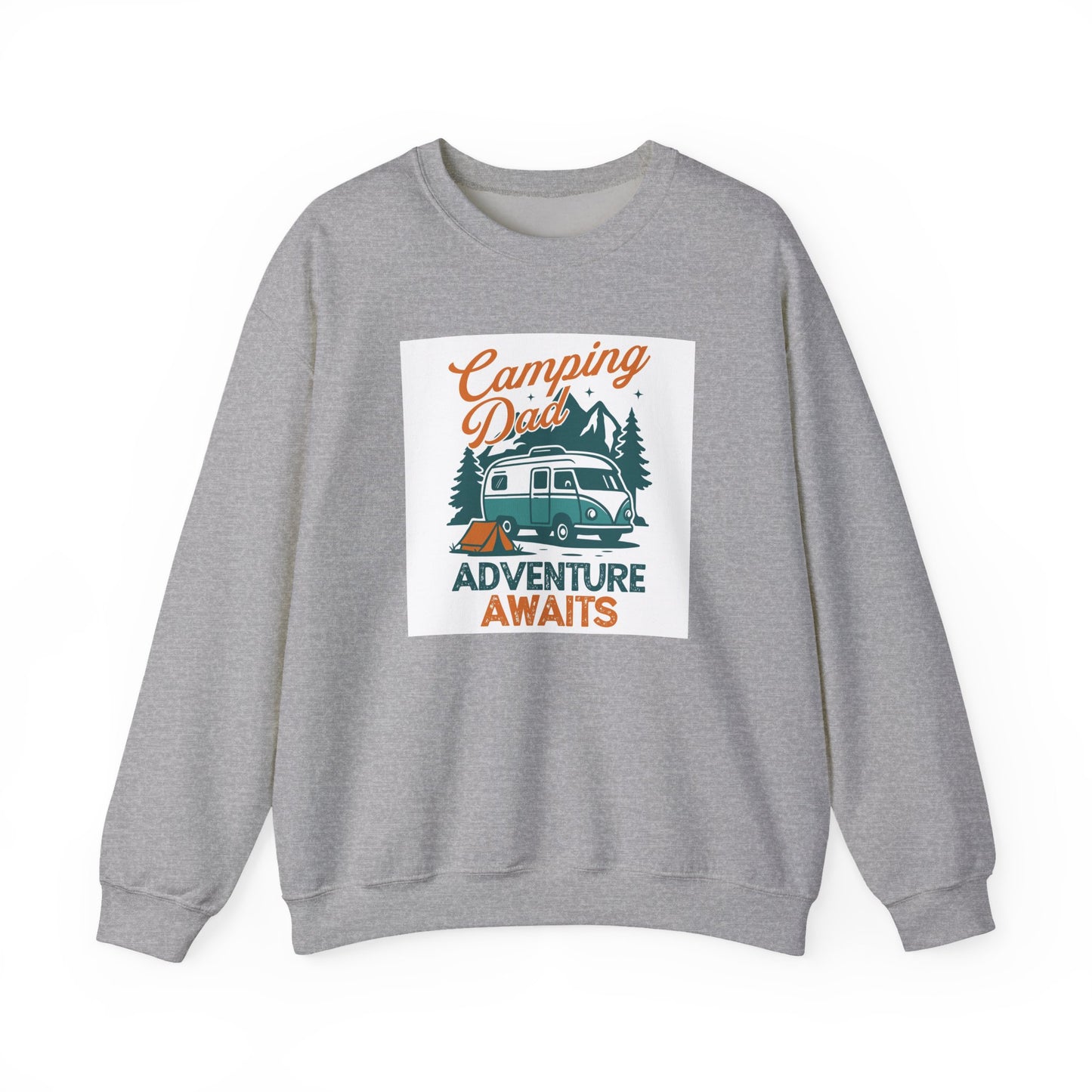 Unisex Camping Adventure Sweatshirt, Cozy Outdoor Apparel, Gift for Dads, Camping Enthusiasts, Father's Day, Weekend Getaway - MaisonThreadory
