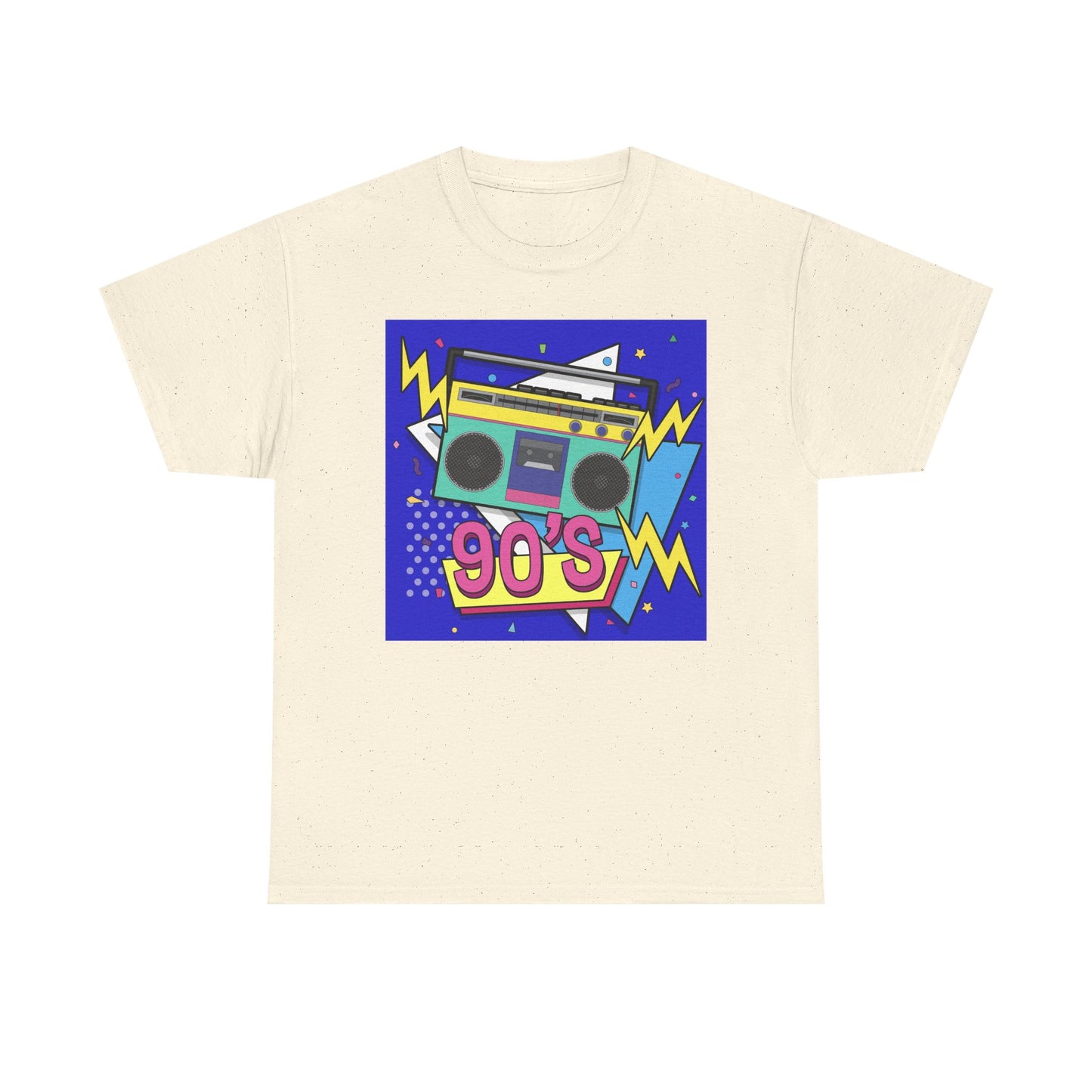 90's Retro Boombox Unisex Heavy Cotton Tee, Nostalgic T-Shirt, 90s Music Apparel, Vintage Style Shirt, Gift for Music Lovers