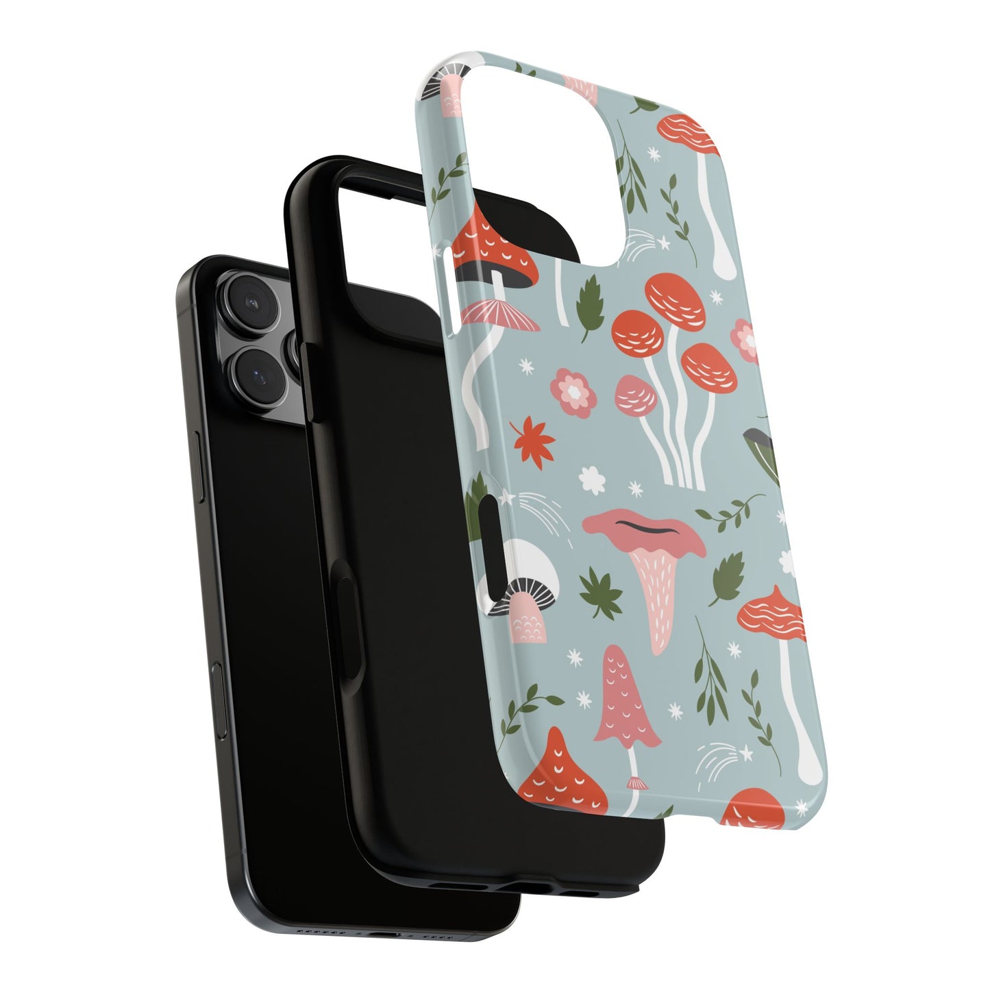 Whimsical Mushroom Phone Case, Cute Floral Smartphone Cover, Unique Gift for Nature Lovers, Trendy Tech Accessory, Eco-friendly Case