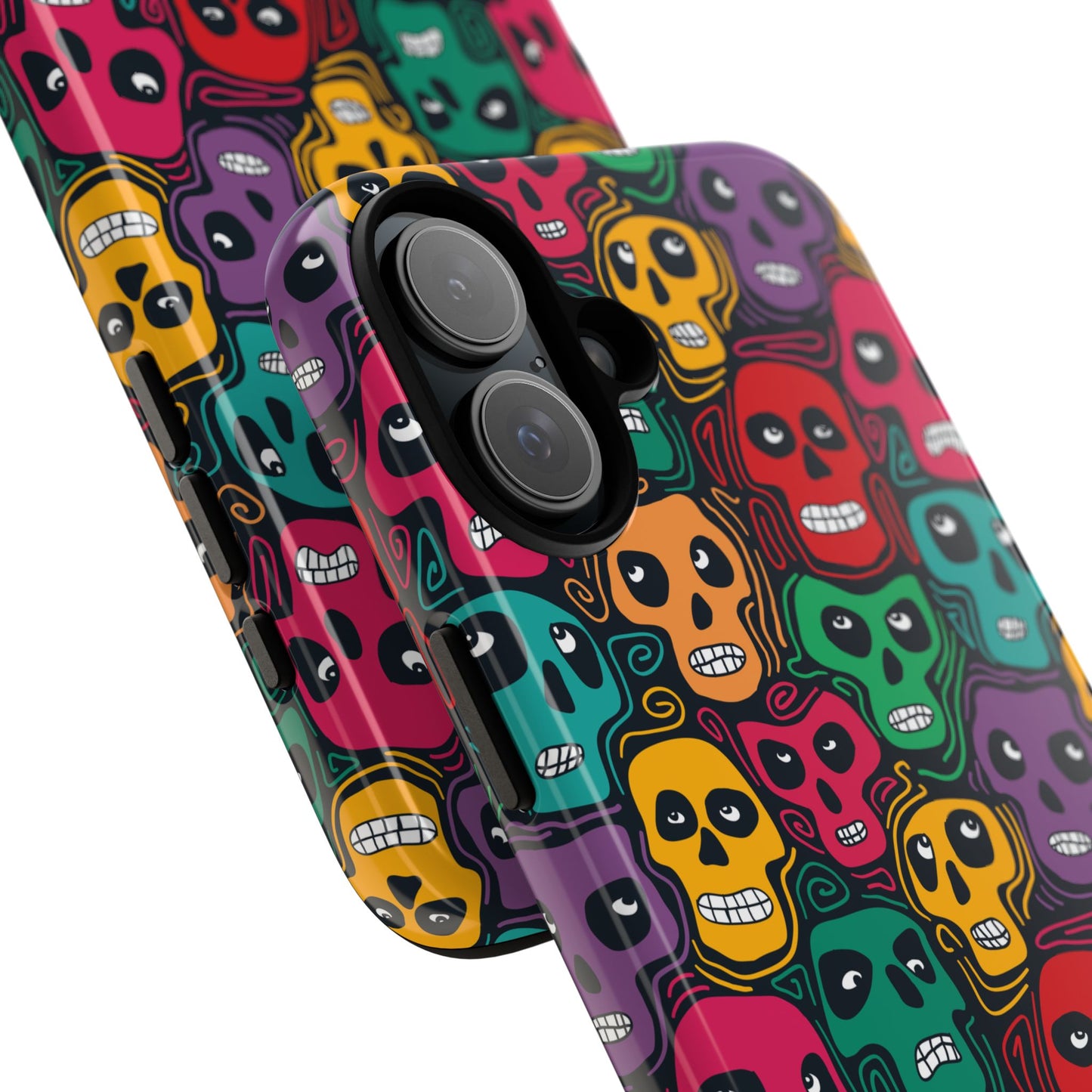 Phone Case, Day of the Dead Tough Case Phone, Mexican Skull Phone Cover, Floral Skeleton Phone Protector, Sugar Skull iPhone Case, Tough