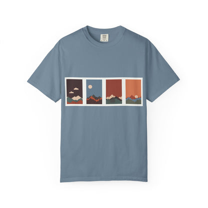 Unisex Mountain Sunset T-Shirt | Cozy Casual Wear, Nature Lover Gift, Travel Tee, Outdoor Adventure Shirt, Hiking Apparel