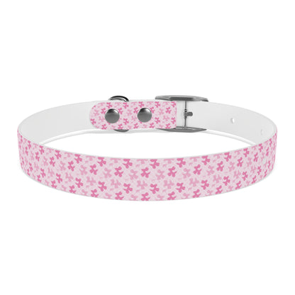 Cute Floral Dog Collar, Pet Accessories, Dog Fashion, Personalized Pet Gift, Pink Puppy Collar, Dog Walking Gear - MaisonThreadory