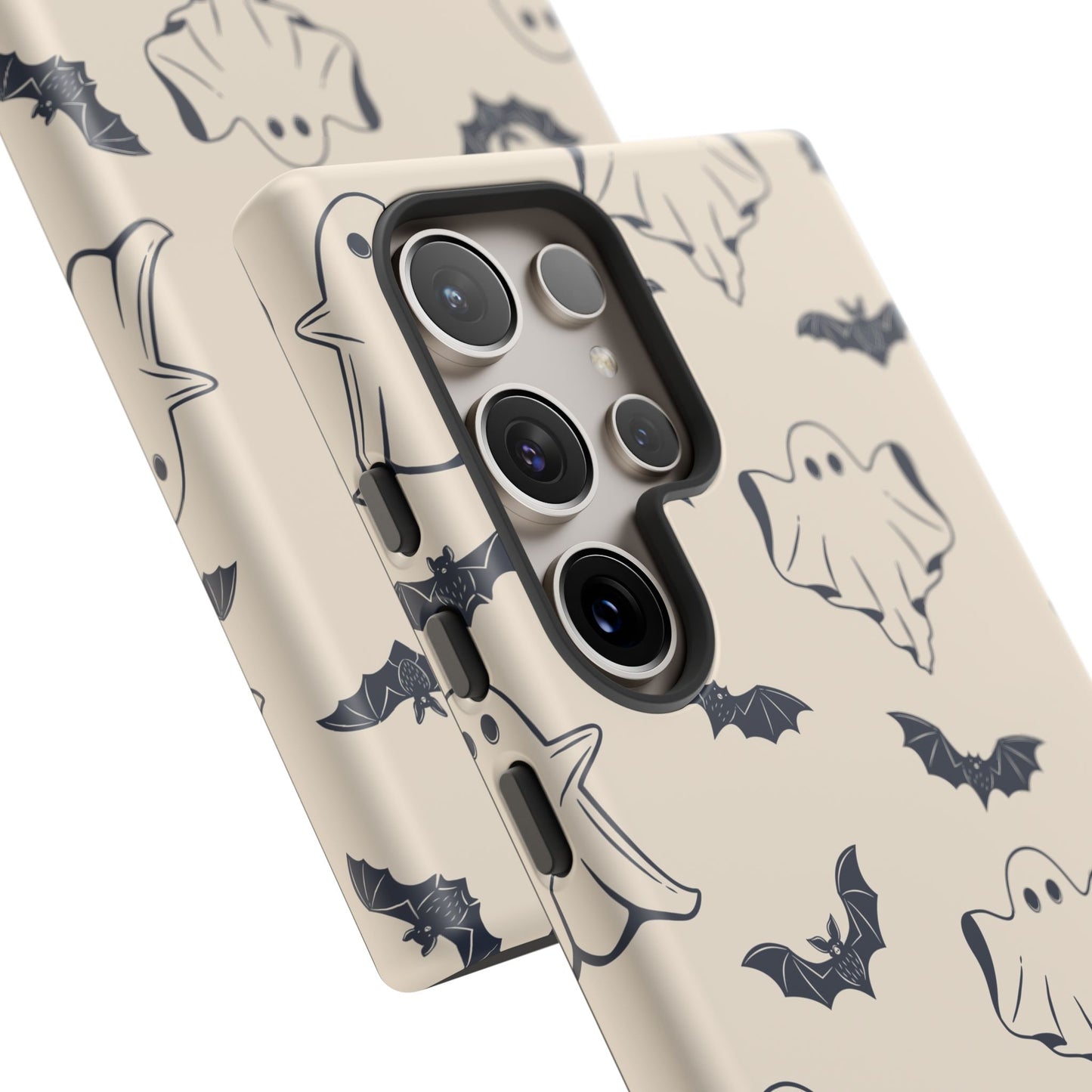 Halloween Phone Case, Ghosts and Bats, Cute Phone Cover, Spooky Accessories, Fall Decor, Gifts for Her, Halloween Party - MaisonThreadory