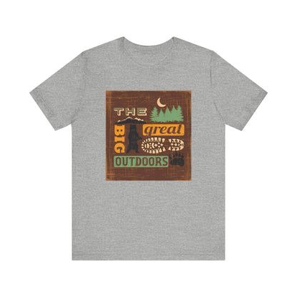 The Great Outdoors Unisex Tee, Adventure Shirt, Nature Lover Gift, Camping Apparel, Summer Vibes, Hiking Outfit - MaisonThreadory