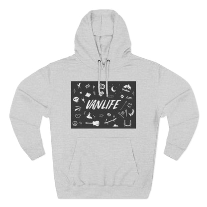 Vanlife Adventure Hoodie - Cozy Fleece Sweatshirt for Travel Lovers, Outdoor Enthusiasts, Camping, Road Trips, Gift for Explorer - MaisonThreadory