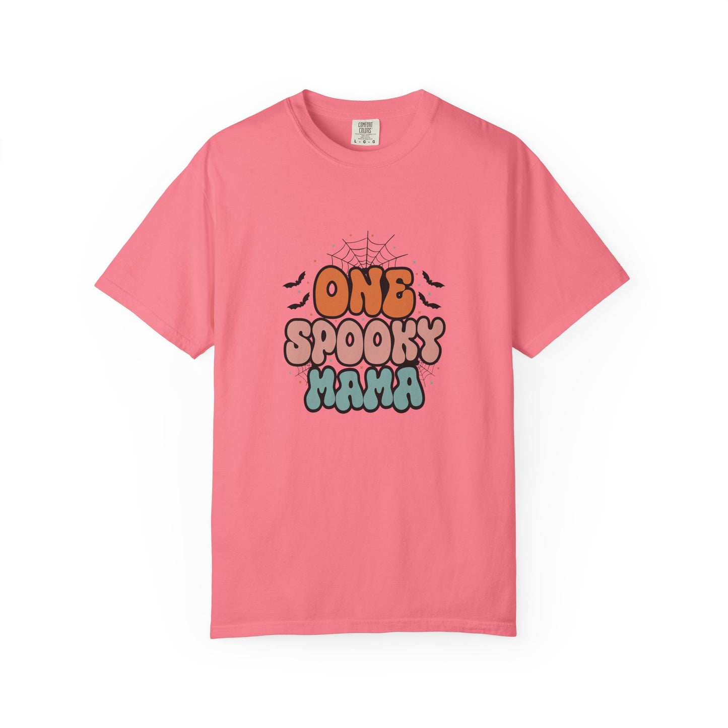 Unisex Halloween T-Shirt, One Spooky Mama Tee, Casual Fall Apparel, Gift for Moms, Halloween Festivities, Spooky Season Shirt