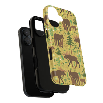 Moose Phone Case - Nature Lover's Accessory, Gifts for Outdoorsy Friends, Wildlife Decor, Eco-Friendly Cover, Forest Adventure Gear - MaisonThreadory