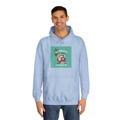Beachside Vibes Unisex Hoodie | Perfect for College Students, Cozy Days, Summer Vacations, Gift for Friends, Casual Wear - MaisonThreadory