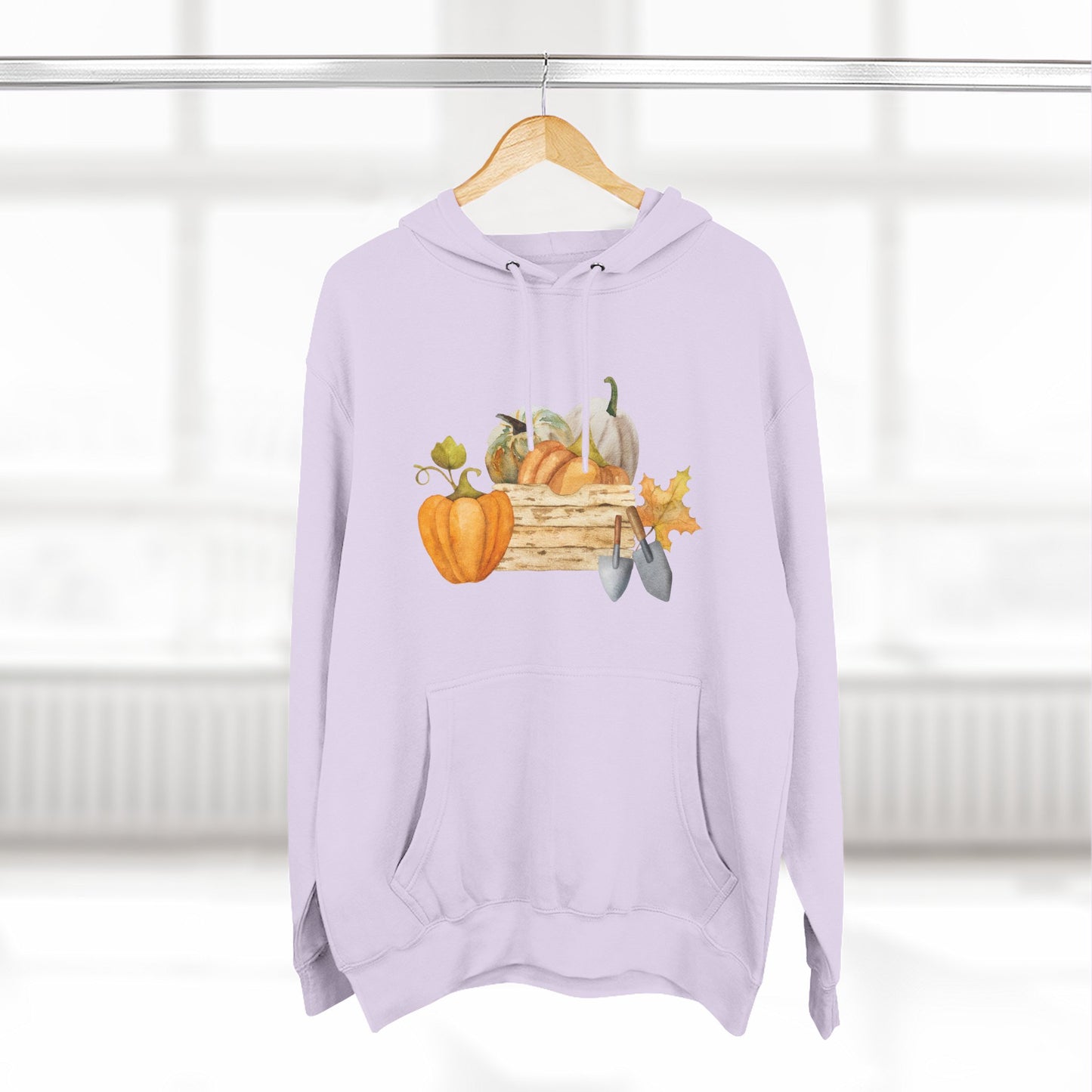 Autumn Harvest Fleece Hoodie, Cozy Fall Sweatshirt, Pumpkin Hoodie, Seasonal Apparel, Gift for Thanksgiving