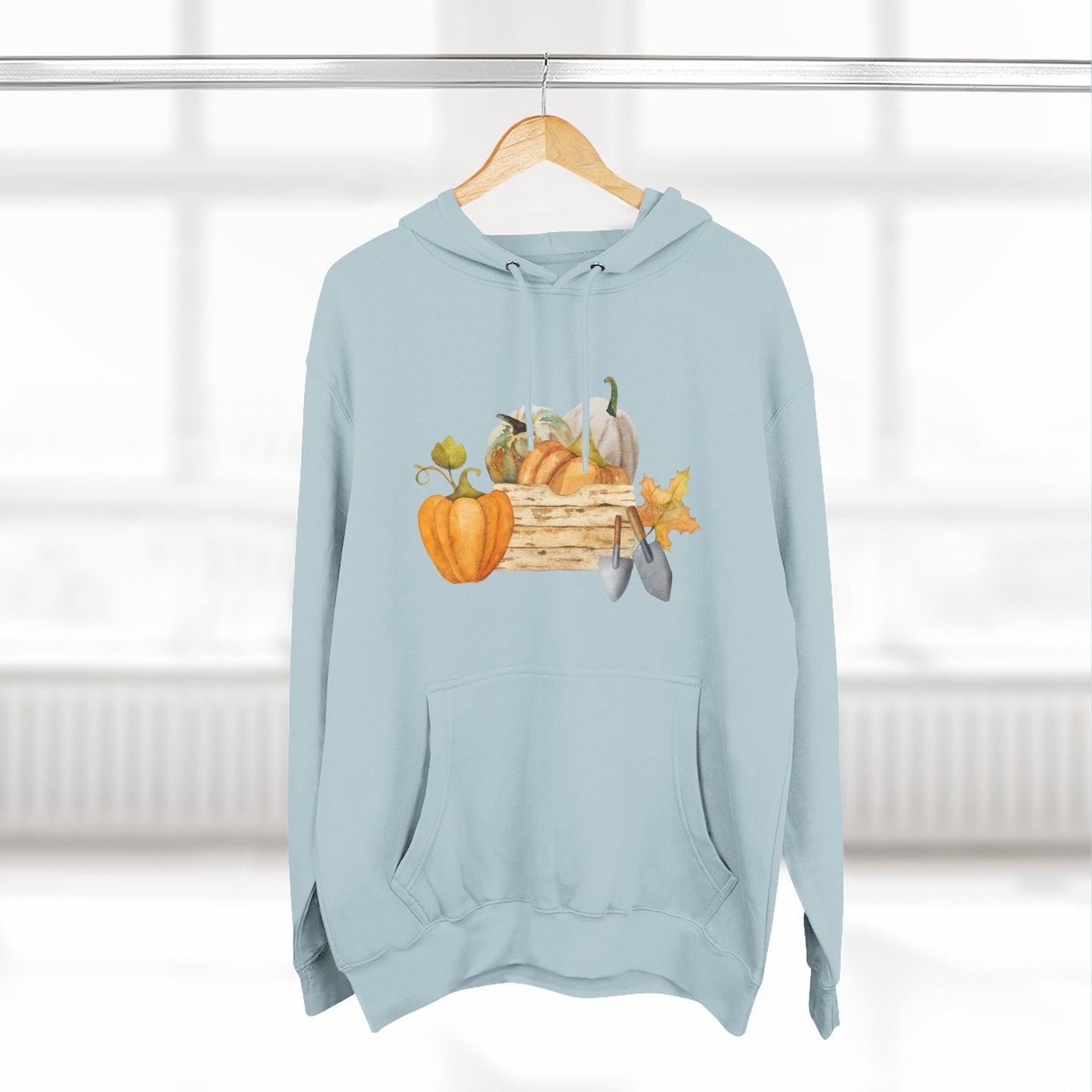 Autumn Harvest Fleece Hoodie, Cozy Fall Sweatshirt, Pumpkin Hoodie, Seasonal Apparel, Gift for Thanksgiving