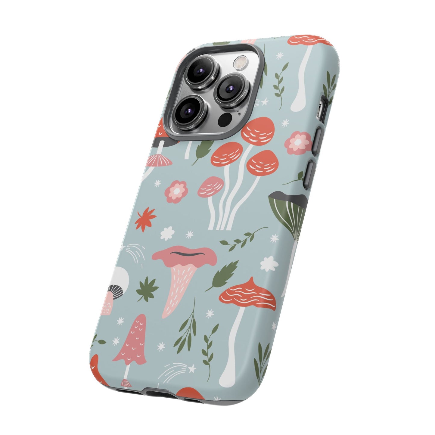 Whimsical Mushroom Phone Case, Cute Floral Smartphone Cover, Unique Gift for Nature Lovers, Trendy Tech Accessory, Eco-friendly Case