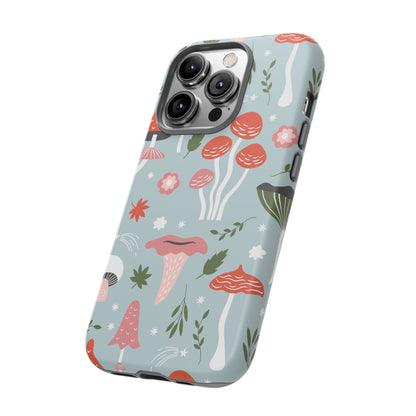 Whimsical Mushroom Phone Case, Cute Floral Smartphone Cover, Unique Gift for Nature Lovers, Trendy Tech Accessory, Eco-friendly Case
