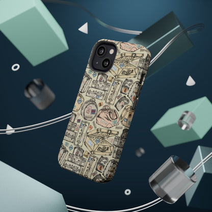 Travel-Inspired Magnetic Tough Cases, Unique Phone Accessories, Perfect for Adventurers, Great Gift for Travelers or Holidays