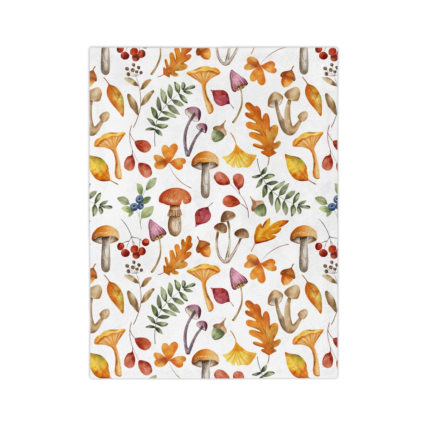 Cozy Autumn Velveteen Blanket | Soft Microfiber Throw, Fall Decor, Nature Lovers Gift, Seasonal Home Textile, Snuggle Up in Style - MaisonThreadory