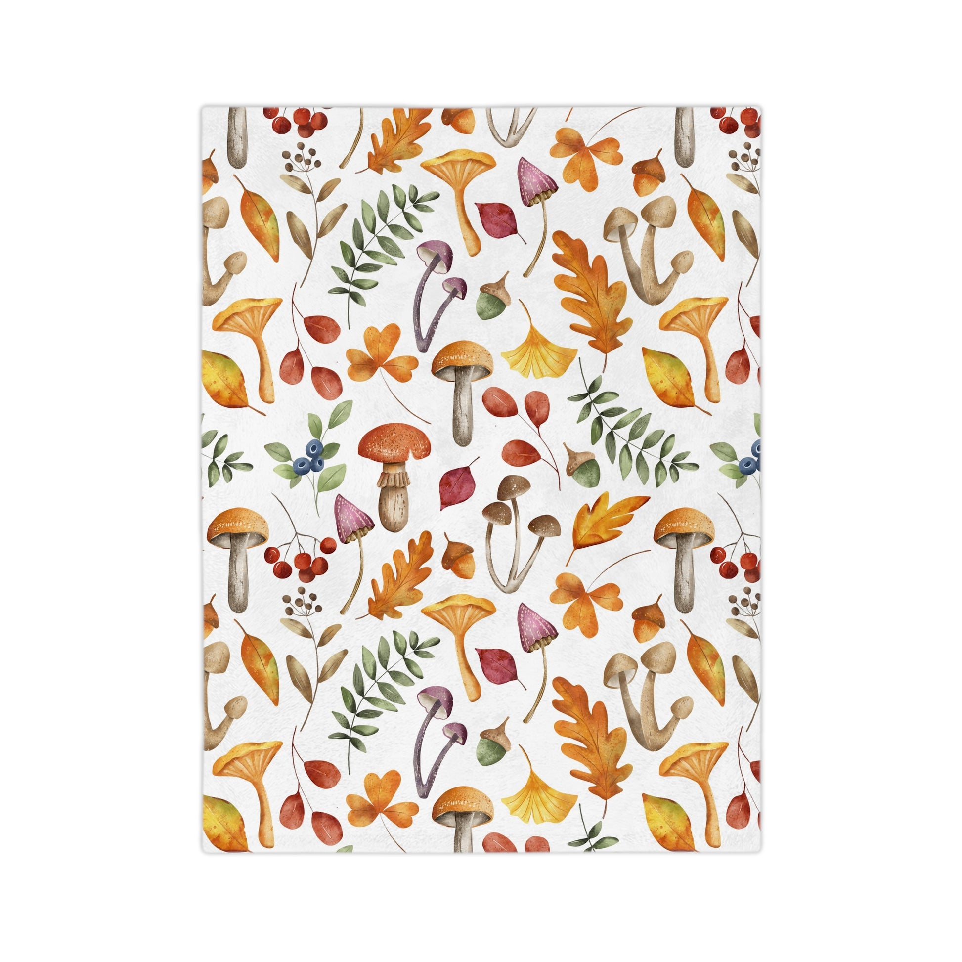 Cozy Autumn Velveteen Blanket | Soft Microfiber Throw, Fall Decor, Nature Lovers Gift, Seasonal Home Textile, Snuggle Up in Style - MaisonThreadory