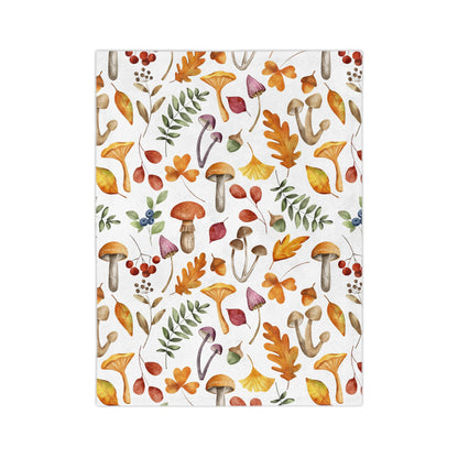 Cozy Autumn Velveteen Blanket | Soft Microfiber Throw, Fall Decor, Nature Lovers Gift, Seasonal Home Textile, Snuggle Up in Style - MaisonThreadory