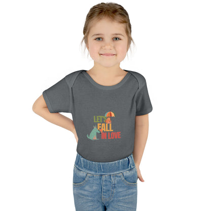 Autumn Baby Bodysuit - Let's Fall in Love, Cute Infant Outfit, Seasonal Gift, Baby Shower Present, Little One's Fall Fashion - MaisonThreadory