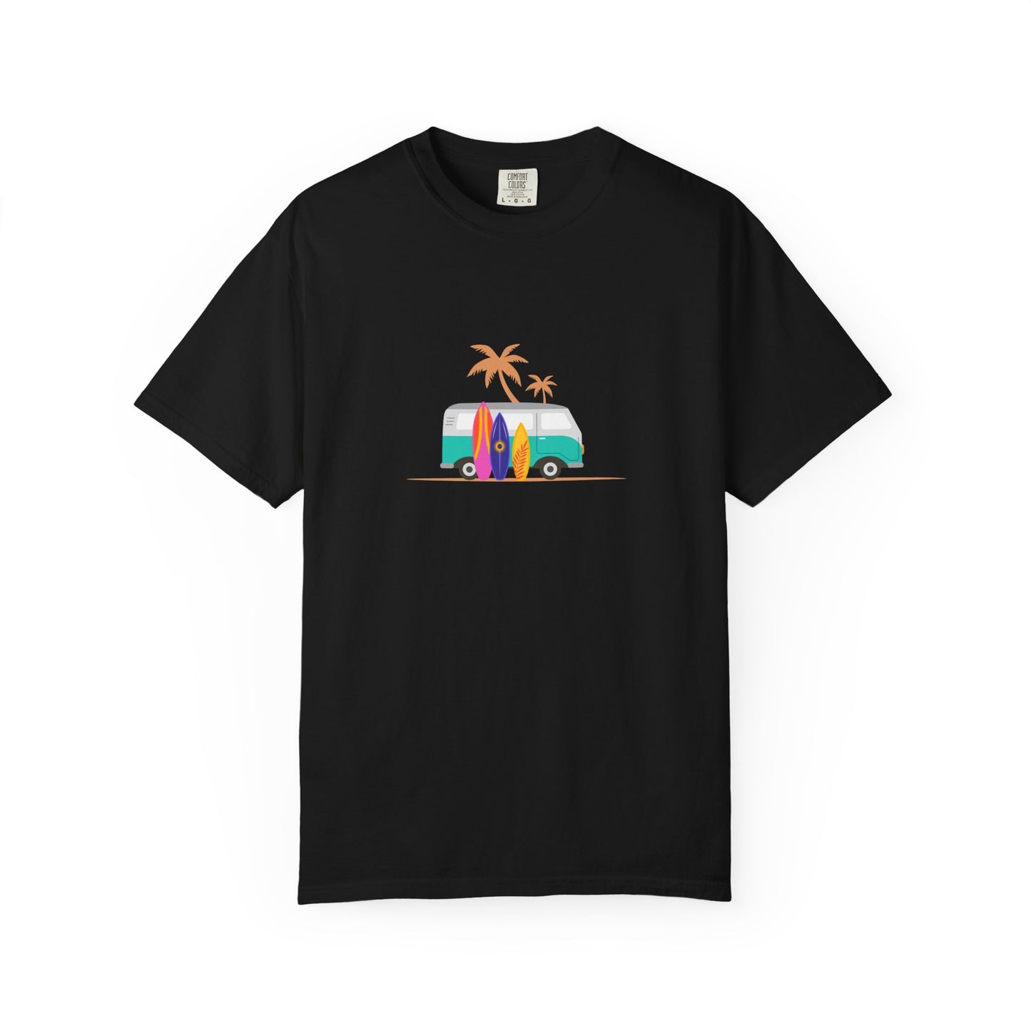 Surf Van T-Shirt — Retro Beach Camper Graphic Tee