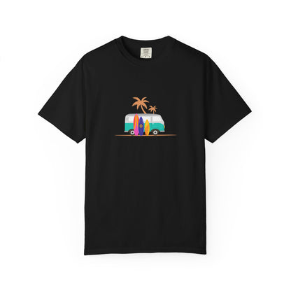 Surf Van T-Shirt — Retro Beach Camper Graphic Tee
