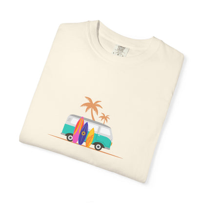 Surf Van T-Shirt — Retro Beach Camper Graphic Tee