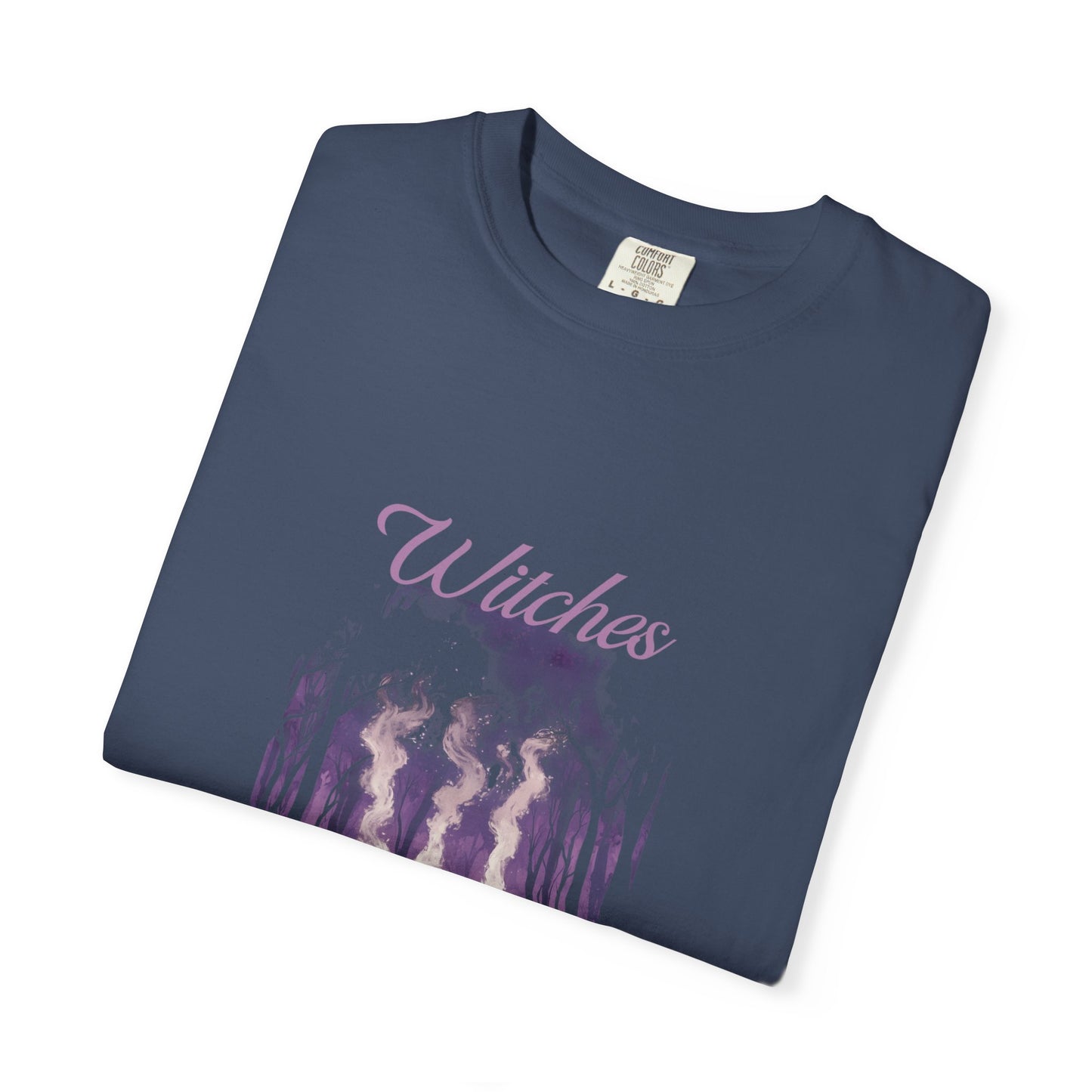Witches Garment-Dyed T-Shirt | Mystical Apparel for Halloween, Witchy Vibes, Unique Gift, Casual Wear - MaisonThreadory