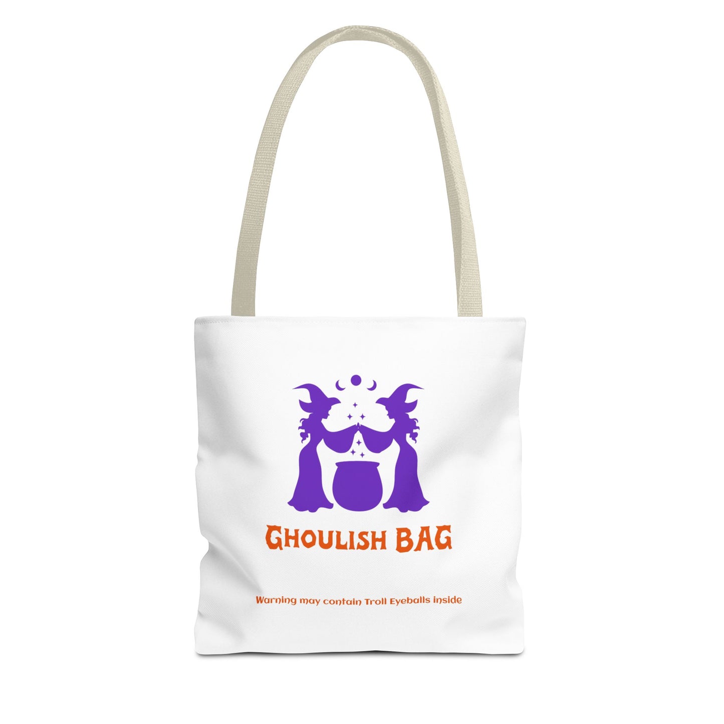 Ghoulish Tote Bag - Spooky Halloween Carryall, Trick-or-Treat Bag, Witchy Gift, Ghoul Tote for Fall, Party Essential - MaisonThreadory