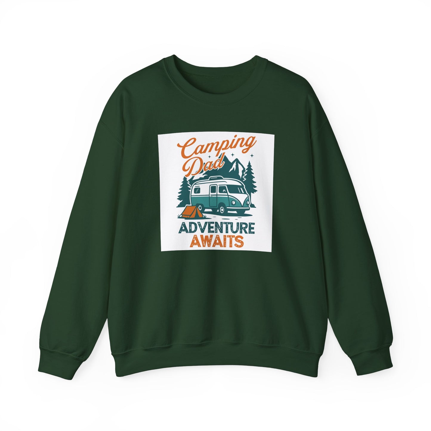 Unisex Camping Adventure Sweatshirt, Cozy Outdoor Apparel, Gift for Dads, Camping Enthusiasts, Father's Day, Weekend Getaway - MaisonThreadory