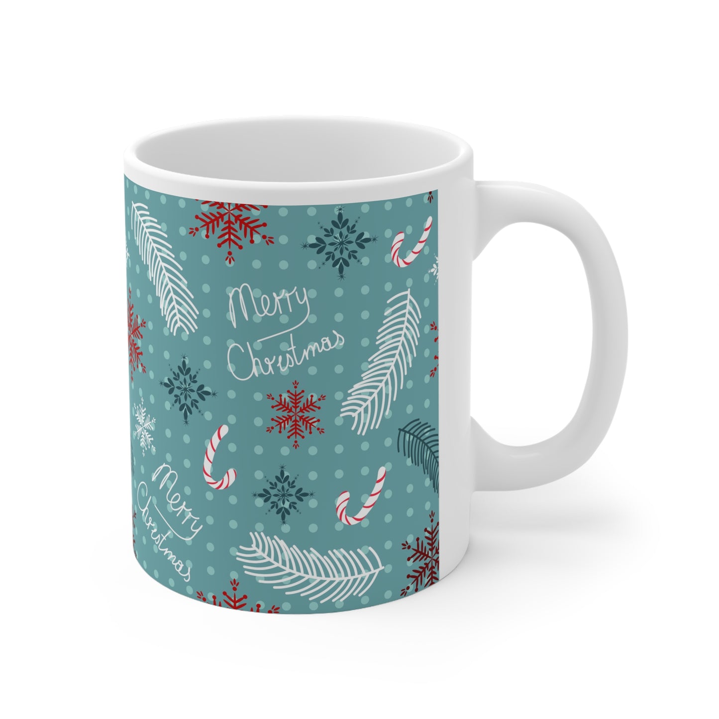 Festive Holiday Mug with Christmas Design, Seasonal Coffee Cup, Winter Gift, Merry Christmas Mug, Cozy Drinkware, Holiday Decor - MaisonThreadory