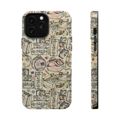 Travel-Inspired Magnetic Tough Cases, Unique Phone Accessories, Perfect for Adventurers, Great Gift for Travelers or Holidays