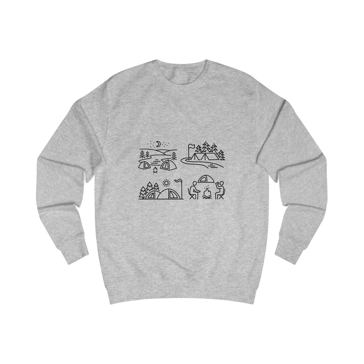 Outdoor Adventure Unisex Sweatshirt - Cozy Nature-Themed Apparel for Hiking, Camping, Travel, Gifts, Eco-Conscious Living