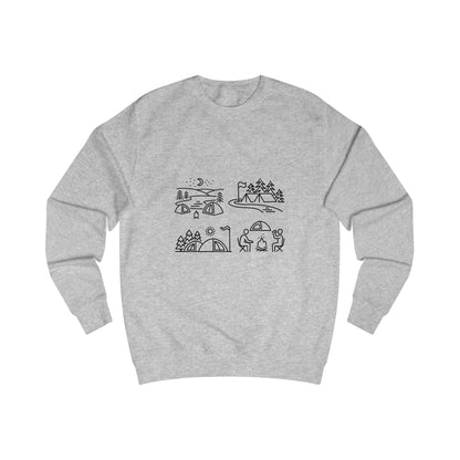 Outdoor Adventure Unisex Sweatshirt - Cozy Nature-Themed Apparel for Hiking, Camping, Travel, Gifts, Eco-Conscious Living