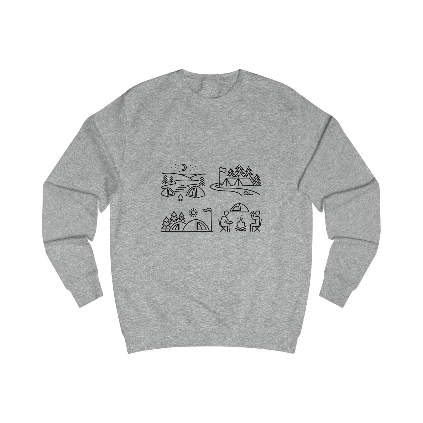 Outdoor Adventure Unisex Sweatshirt - Cozy Nature-Themed Apparel for Hiking, Camping, Travel, Gifts, Eco-Conscious Living