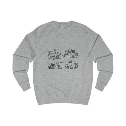 Outdoor Adventure Unisex Sweatshirt - Cozy Nature-Themed Apparel for Hiking, Camping, Travel, Gifts, Eco-Conscious Living